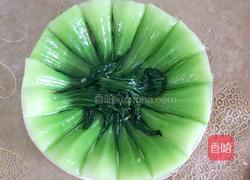 虾仁扒油菜的做法图解8