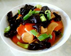 蚝油杏鲍菇炒木耳[图]