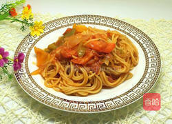 炒意大利面的做法图解16