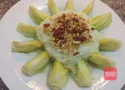 Illustration of how to make garlic vermicelli and baby cabbage 5