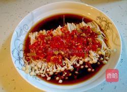 剁椒蒸金针菇的做法图解6
