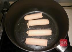 叉烧火腿早餐的做法图解2