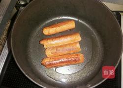 叉烧火腿早餐的做法图解3