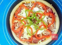 虾仁培根披萨的做法图解15