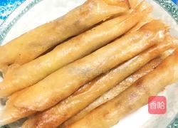 葱香肉丝春卷的做法图解18