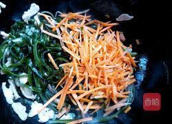 海带胡萝卜丝炒肉的做法图解6