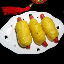南瓜火腿肠卷的做法[图]