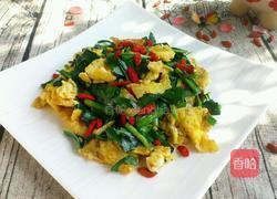 枸杞韭菜炒蛋的做法图解5