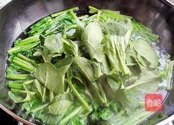 菠菜陈醋花生米的做法图解5