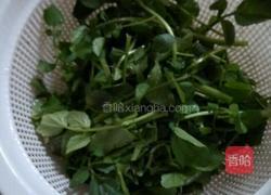 西洋菜饺子汤的做法图解2