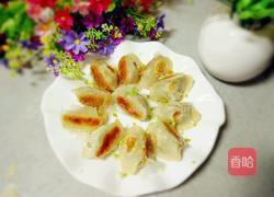 冰花菠菜鸡蛋煎饺的做法图解18