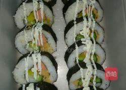火腿肉松寿司的做法图解7