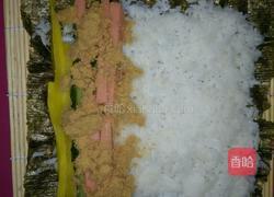 火腿肉松寿司的做法图解5