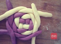 紫薯绣球馒头的做法图解4