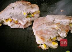 香煎芝士梅花肉的做法图解6