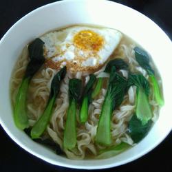 青菜鸡蛋面的做法[图]
