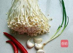 凉拌金针菇的做法图解1