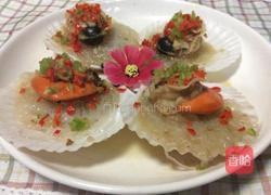 蒜蓉粉丝蒸扇贝的做法图解13