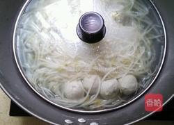 豆芽肉丸汤的做法图解6