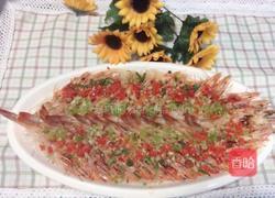 蒜蓉粉丝蒸大虾的做法图解12