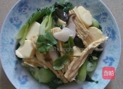 日式豆腐炒青菜的做法图解15