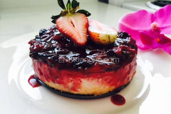 烤蓝莓芝士蛋糕