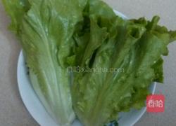 生菜肉末汤的做法图解1