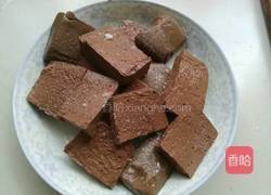 青菜烩鸭血的做法图解1