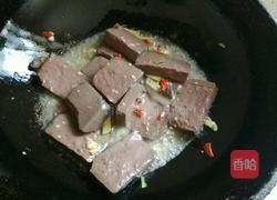 青菜烩鸭血的做法图解2