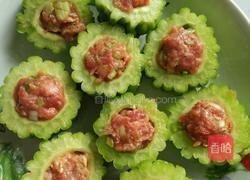 苦瓜灌肉的做法图解3