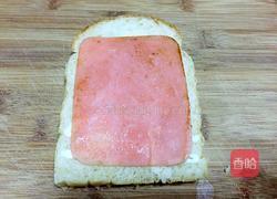 火腿煎蛋三明治的做法图解5