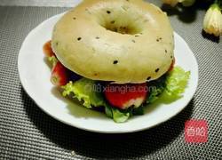 黑芝麻贝果的做法图解12