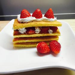 草莓方层蛋糕的做法[图]