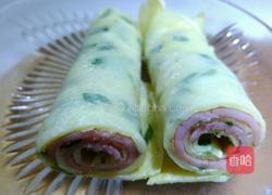 韭菜鸡蛋火腿卷饼的做法图解10
