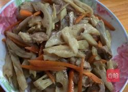 肉炒莲藕萝卜丝的做法图解7