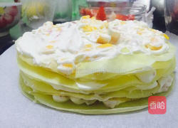 芒果草莓千层蛋糕的做法图解5