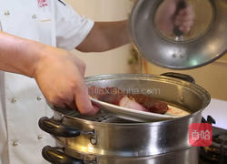 荷兰豆炒腊味的做法图解2