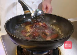 荷兰豆炒腊味的做法图解5