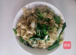 豆花炒蒜苗的做法图解4