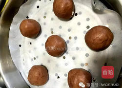 又大又软还会爆浆的全家欢甜品 巧克力糯米滋的做法图解5