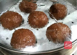 又大又软还会爆浆的全家欢甜品 巧克力糯米滋的做法图解6