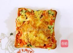 奥尔良鸡柳吐司披萨的做法图解11