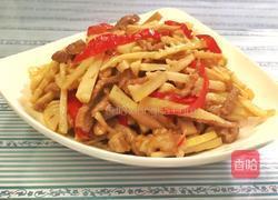 竹笋炒肉的做法图解9