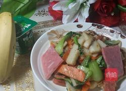 火腿炒年糕的做法图解6