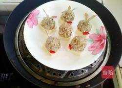 凤尾虾球蒸豆腐的做法图解11