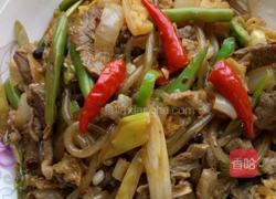 酸菜羊肉炒粉条的做法图解4