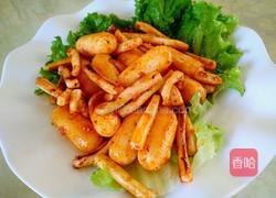 芝士打糕条炒鱿鱼的做法图解9