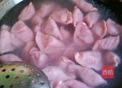 火龙果皮饺子的做法图解3