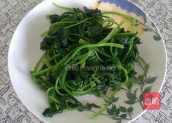 芥末鸡丝拌菠菜的做法图解3