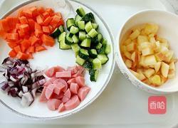 咖喱苹果炒饭的做法图解2